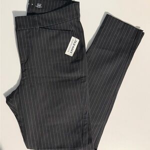Old Navy Black Pinstripe Pixie Pants